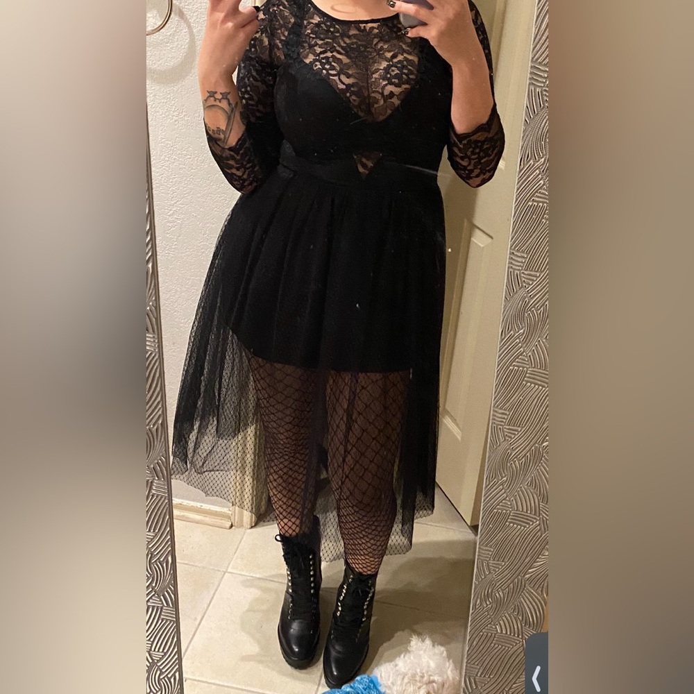 Black goth dress